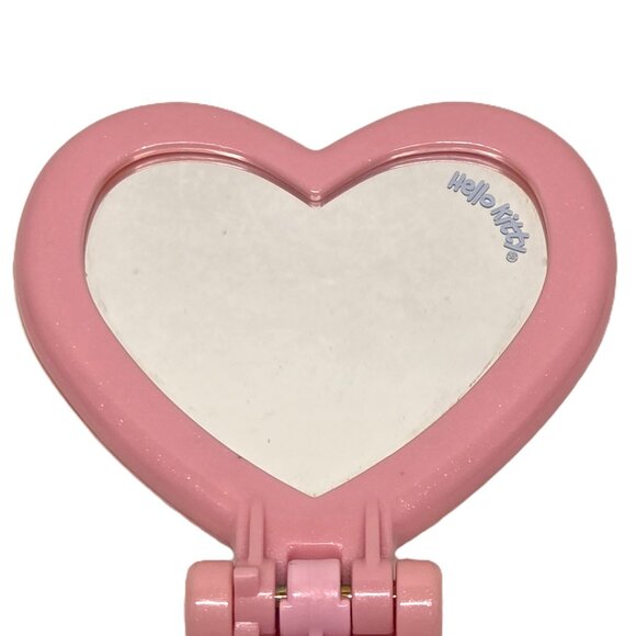 Vtg Sanrio Hello Kitty Pop-Up Folding Hair Brush Compact Mirror 2002 McDonalds - Picture 3 of 6